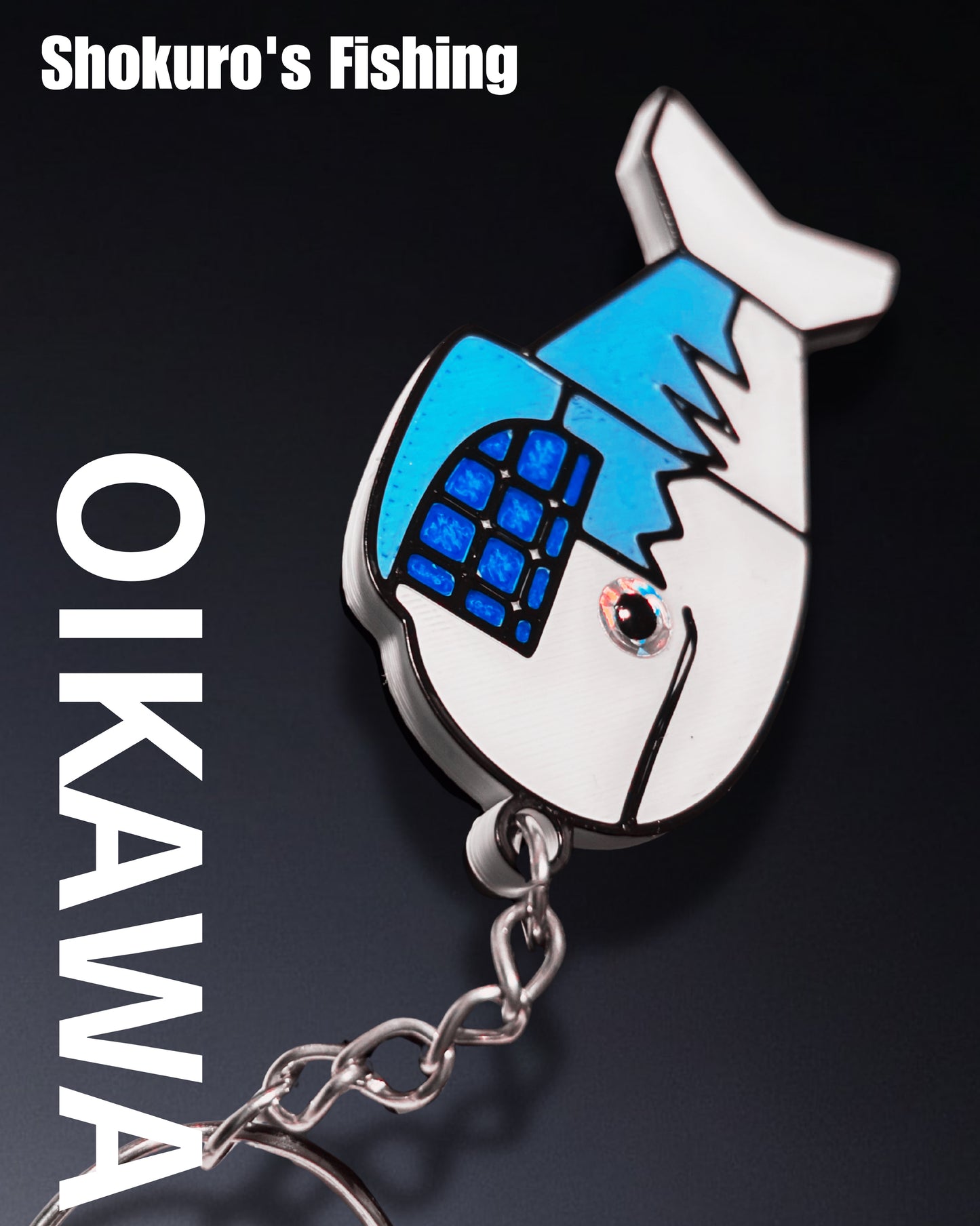 くじらキーホルダー (クリア)