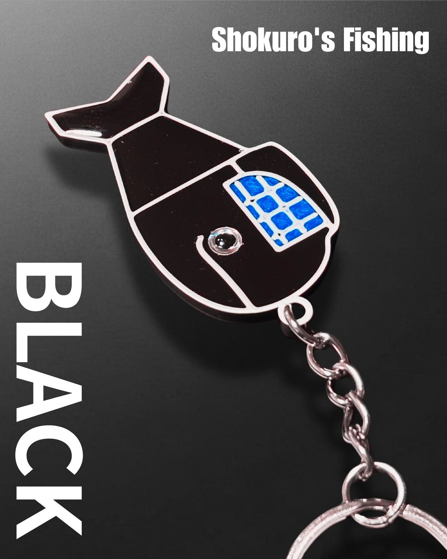 くじらキーホルダー (クリア)